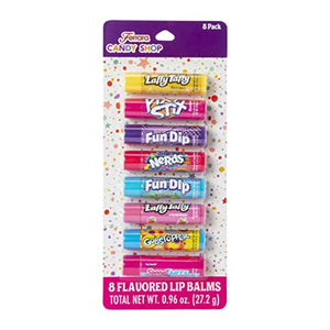 Candy Shop 8 Piece Flavored Kids Lip Balm Set Christmas Stocking Stuffer Gift Set