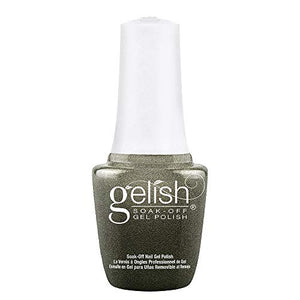 Gelish MINI Showstopping Soak-Off Gel Polish, Sparkly Black Gel Nail Polish, 0.3 oz.