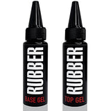 Kodi Professional SET 2in1 Rubber BASE 30ml. (1.01 fl oz) + Rubber TOP 30ml. (1.01 fl oz) Gel LED/UV Nail Polish Coat Soak Off/Without Brush/Thin Nose/Original
