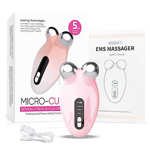 Microcurrent Facial Device, USB Rechargeable Face Massager/Face Sculpting Tool/Face Lift Device, Anti Aging, Skin Tightening & Rejuvenation