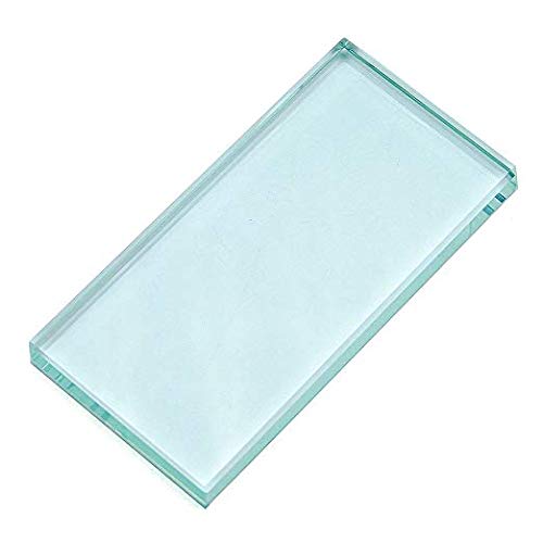 Pro Nail Art Painting Color Toning Glass Board Glass Makeup Palette Eyelash Extension Adhesive Glue Pallet Glass Palette Stand?2 x 4 Inch ?