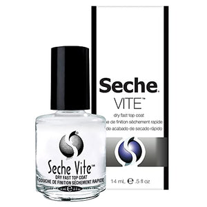 Seche Vite Dry Fast Top Nail Coat, Clear - .5 oz. oz