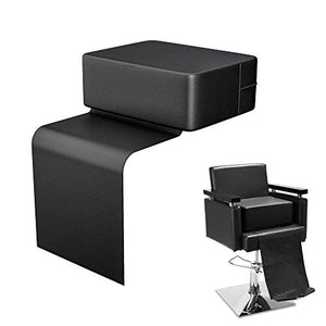 PENNYNANA Salon Booster Seat Leather Cushion for Kids Child Hair Cutting, Oversize Barber Booster Seat for Salon Styling Chair, Barber Beauty Salon Spa Equipment?13"X16.5"X6.7"?, Black