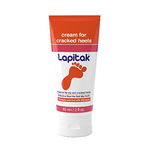 Lapitak Healthy Heel Crack Cream and Foot Cream for Cracked Heels and Dry Feet, Lotion for dry skin Intensive Foot Repair 2 OZ. Foot scrubber dead skin remover & Foot Scrub.