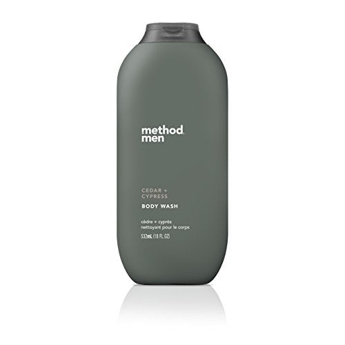 Method Men Body Wash, Cedar + Cypress, Paraben and Phthalate Free, 18 fl oz (Pack of 1)