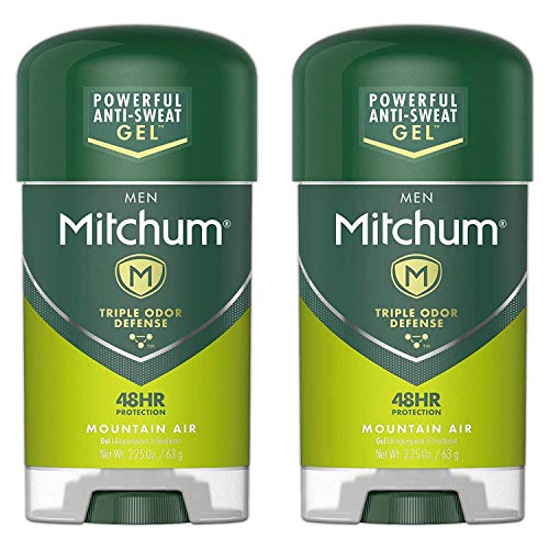 Mitchum Anti-Perspirant and Deodorant, Power Gel, Mountain Air, 2.25 Ounce (63 Gram) (Pack of 2)
