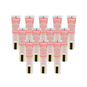 KISS Broadway Clear Lip Gloss 0.47oz/14ml 12Pcs (Rosehip Oil)