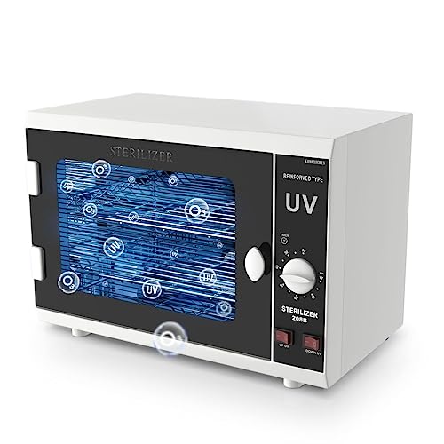 UV Sterilizer Cabinet. Dual Lamp Ultraviolet Disinfection Cabinet with Timer Setting, Suitable for Sterilization and Disinfection of Various Items