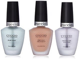 Cuccio Colour Colour Lacquer Foundation Kit - Extends And Enhances Professional Nail Prep - Kit Contains Nail Bonding Base Coat, High Gloss Top Coat And 3-In-1 Treatment - For Healthy Nails - 3 Pc