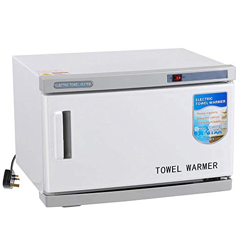 16L Hot Electric Towel Warmer and Steamer For Salon Spa Massage Tool Cabinet 250W, 30-40pcs Capacity Removable Tray