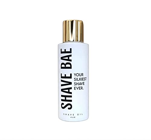 SHAVE BAE shaving oil - NO BUMPS, NO RAZOR BURN, NO REDNESS, OR IRRITATION | SILKY SMOOTH SHAVE | BEST SHAVE EVER | HYDRATING | NONTOXIC | BEARD SHAVE | BIKINI SHAVE | ditch shaving cream