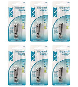 Trim Nailcare Fingernail Steel Clipper with File, Item Number 12500 (Pack of 6)