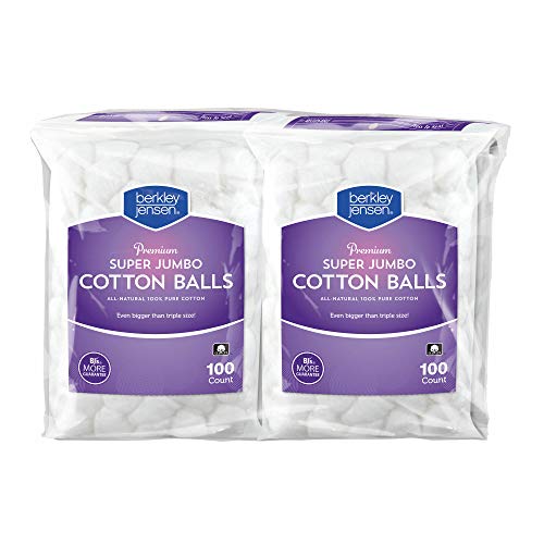 Berkley Jensen Super Jumbo Cotton Balls, 4 pk./100 ct.