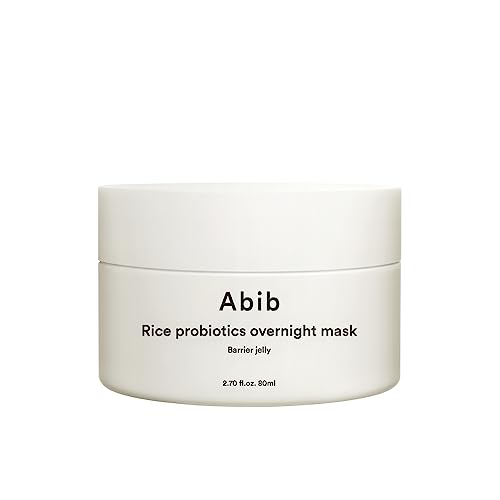 Abib Rice Probiotics Overnight Mask Barrier Jelly 2.71 fl oz I Intensive Hydrating Nourishing for Skin Barrier, Bouncy Skin Texture, Less Stress