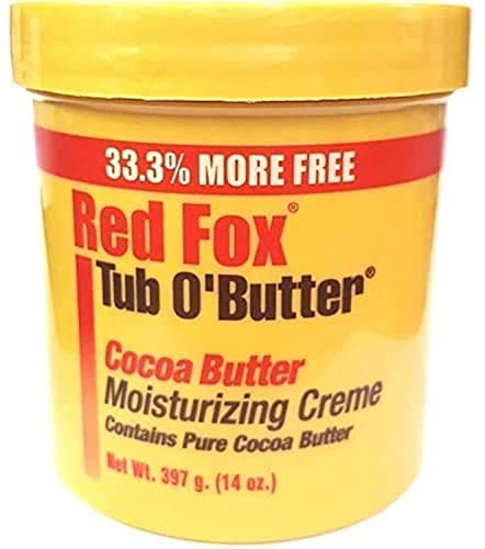 Red Fox Tub O' Butter Cocoa, Moisturizing Creme 14 oz