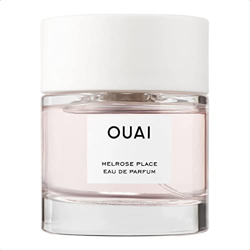 OUAI Melrose Place Eau de Parfum - Elegant Perfume for Everyday Wear - Fresh Floral Scent with Notes of Champagne, Bergamot and Rose & Delicate Hints of Cedarwood and Lychee - 1.7 fl oz