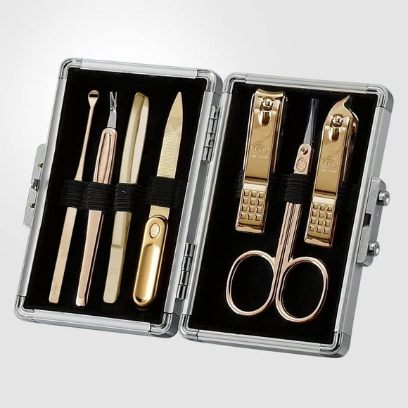 Korean Nail Clipper! World No. 1. Three Seven (777) Travel Manicure Grooming Kit Nail Clipper Set (16100G), Made in Korea, Since 1975