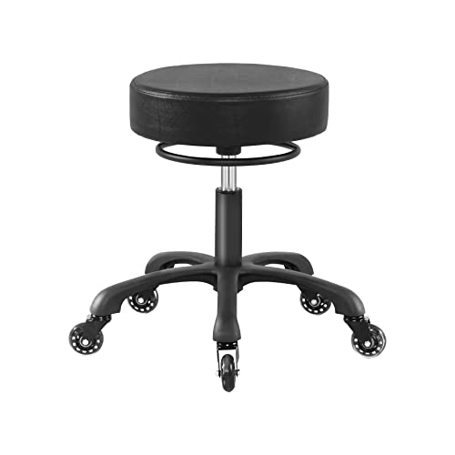 Swivel Rolling Stool Chair Aesthetic Work Chair Stool for Spa Massage Manicure Shop Larger Seat Heavy Duty (400lb Load Capacity)