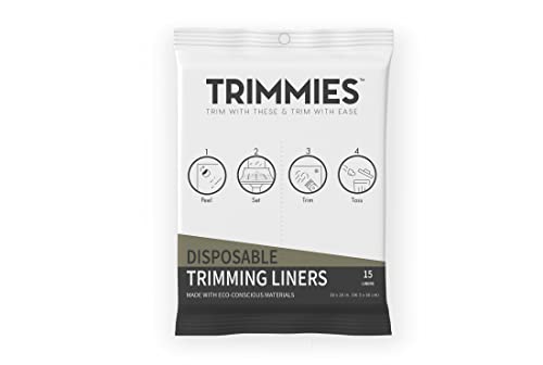 Trimmies Disposable Beard Hair Catcher for Men - Sink Cover for Shaving & Trimming, Beard Bib Sub, Best Gifts for Men, Men's Grooming, Non-Stick Adhesives, Oxo-Biodegradable & Plant-Based Materials