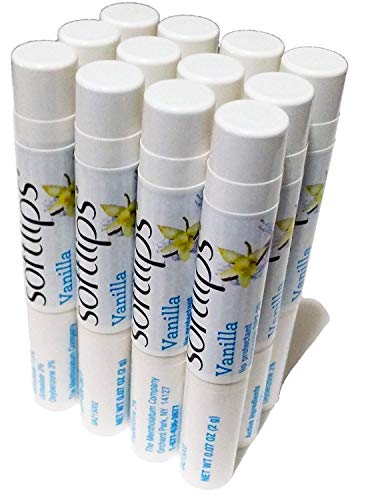 Softlips Lip Balm Protectant SPF 20, Vanilla (Pack of 12 Sticks)