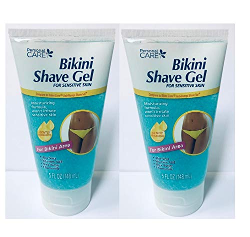 Personal Care Bikini Shave Gel for Bikini Area Sensitive Skin 5 oz Set of 2