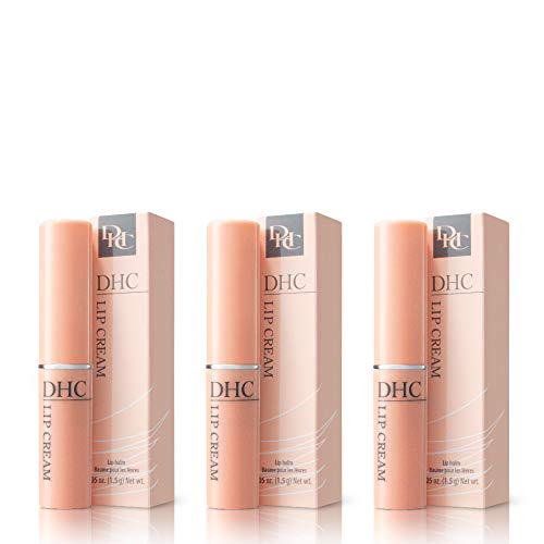 DHC Lip Cream 3 pack, Ultra-Moisturizing, Soothing, Hydrating, Dry, Chapped Lips, Protecting, Fragrance and Colorant Free, 0.05 oz. Net wt.