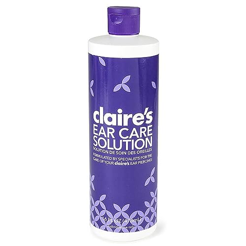 Claire’s 16 Fl Oz Aftercare Ear Piercing Cleaner Solution – Designed to Avoid Infections on Pierced Ears, Nose Piercings, and Belly Button Piercings – Ideal Hole Cleaner for Piercings
