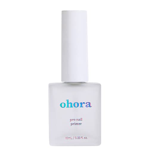 ohora Pro Nail Primer - Nourishing, Protective, and Moisturizing Nail Base Coat for Gel Nail Strip Application - Strengthen Keratin Bonds with 6 Amino Acids and Water-Lock System