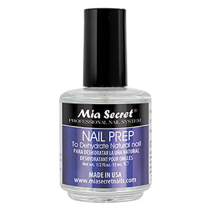 Mia Secret Professional Acid Free Natural Nail Prep Dehydrator, 15ml - Enhanced Bonding Dehydrator for Acrylic Powder and Gel Nail Polish