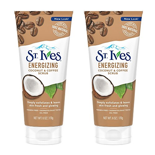 St. Ives Rise & Energize Coconut & Coffee Scrub, 6 oz (Pack of 2)