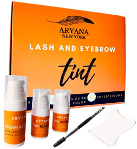 ARYANA NEW YORK Color Kit | Black and Brown Instant color | Lamination Kit and Lift Perfect Match Coloring | 2 in 1 Professional Cream Hair Color Up to 10 Applications (Black Brown)