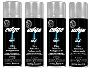 Edge Shave Gel Ultra Sensitive, Fragrance Free 7 oz ( Pack of 4)