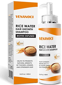 Rice Water for Hair Growth Shampoo Thinning and Loss Women, Rosemary Oil & Biotin Growth, Anti Regrowth Men, All Types