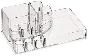 Amazon Basics Square Acrylic Cosmetic Makeup Organizer Storage, Large