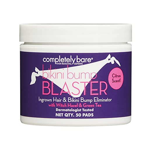 completely bare bikini bump BLASTER Ingrown Hair & Bikini Bump Eliminator - Exfoliating AHAs & BHAs