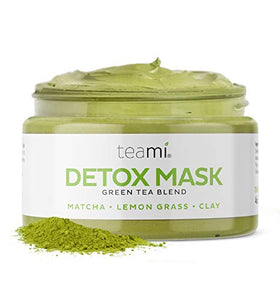 Teami Detox Mud/Face Masks with Bentonite Clay, Skincare Facial Products, Green Tea Deep Cleansing Pore Minimizer & Blackhead Remover For Spa Day Exfoilate & Acne Care