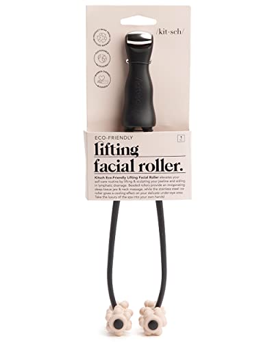 Kitsch Lifting Face Roller & Ice Roller - 2-in-1 Face Massager Roller Facial Tool & Eye Roller for Puffy Eyes | Jawline Sculptor | Facial Roller Massager & Neck Roller | Ice Roller