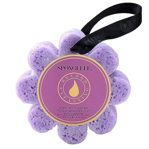 Spongelle Wild Flower 14+ Uses Body Wash Buffer, French Lavender, 4.25