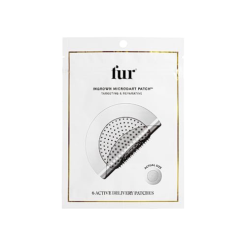 Fur Ingrown Microdart Patches - Ingrown Hair Care, Quickly and Effectively Clear Up Ingrown Hair Bumps - 6 Pack