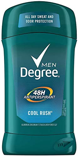 Degree Men Dry Protection Antiperspirant, Cool Rush 2.7 Oz - Pack of 5 - Packaging May Vary