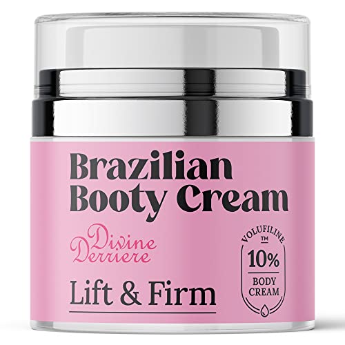 Divine Derriere Brazilian Bum Bum Cream, Lift and Firm BumBum Cream with Volufiline Helps Reduce the Appearance of Cellulite for a Lifted and Firm-looking Derriere, 50ml
