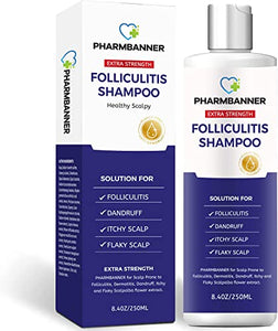Folliculitis, Seborrheic Dermatitis Shampoo, Anti Dandruff/ Antifungal Shampoo, Folliculitis/Dandruff Treatment, Scalp Psoriasis Treatment, Relieve From Itchy & Dry Scalp