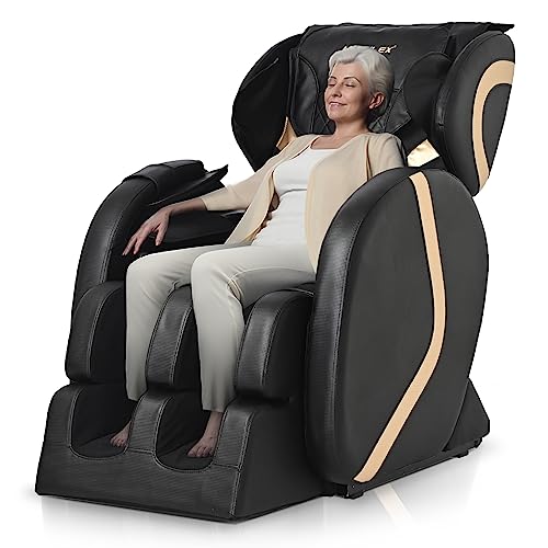 Molylex 2023 Massage Chair Recliner with Zero Gravity with Full Body Air Pressure Easy to Use at Home and in The Office (Black)