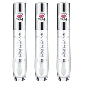 essence | 3-Pack Extreme Shine Volume Lip Gloss | High Shine, Non-Sticky, Long Lasting Transparent Lip Gloss | Vegan & Cruelty Free (01 | Crystal Clear)