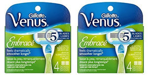 Gillette Venus Embrace Womens Razor Blade Refills, 2Pack (4 Count)