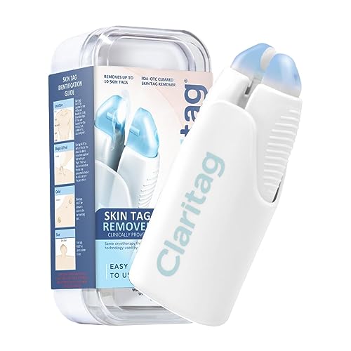 Claritag Advanced Skin Tag Remover, FDA-Cleared Skin Tag Removal in Just 1 Treatment Cycle, Cryogenic Freeze-Off Kit for Clean and Easy at Home Use, Good for Up to 10 Treatment Cycles