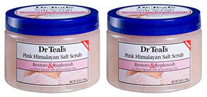 Dr Teal's Epsom Salt Body Scrub 2-pack, Pink Himalayan