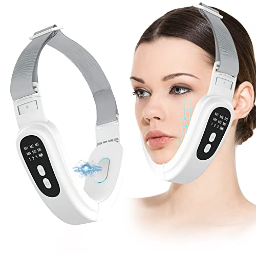 Double Chin Eliminator, Electric Face Lift Device with 6 Modes, Double Chin Lifting Saggy Skin Shaping Double Chin