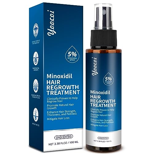 Hair Growth Serum 5% Minoxidil for Men and Women: Hair Regrowth Treatment for Stronger Thicker Longer Hair - With Biotin - Help to Stop Thinning and Loss Hair 100ML