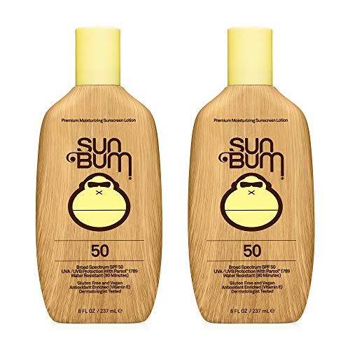 Sun Bum Sun Bum Original Spf 50 Sunscreen Lotion Vegan and Reef Friendly (octinoxate & Oxybenzone Free) Broad Spectrum Moisturizing Uva/uvb Sunscreen With Vitamin E 8 Ounce 2 Pack